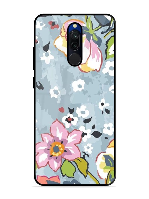 Floral Fantasy Glossy Soft Edge Case for Xiaomi Redmi 8