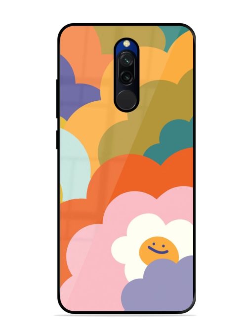 Happy Flower Power Glossy Soft Edge Case for Xiaomi Redmi 8