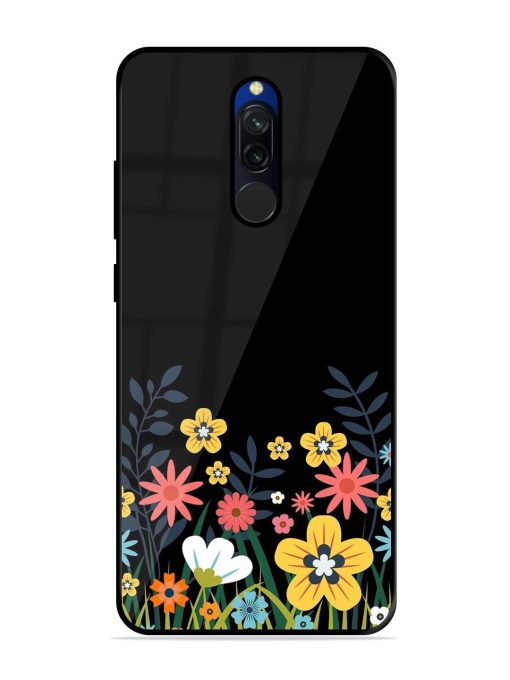 Floral Night Sky Glossy Soft Edge Case for Xiaomi Redmi 8