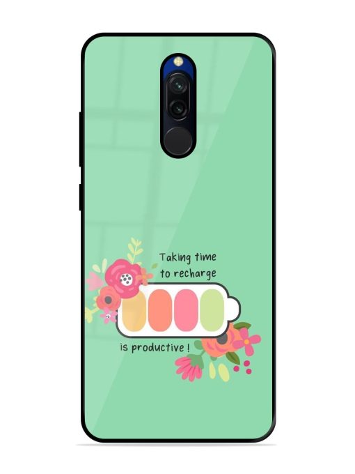 Recharge And Bloom Glossy Soft Edge Case for Xiaomi Redmi 8