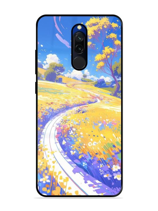 Vibrant Spring Meadow Glossy Soft Edge Case for Xiaomi Redmi 8