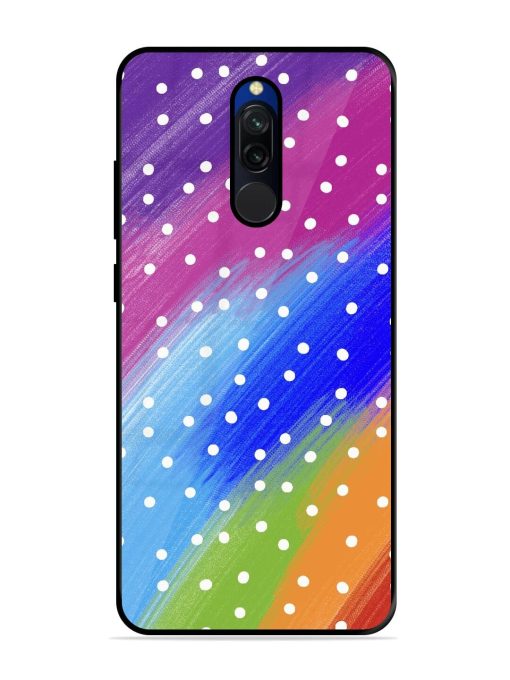 Rainbow Polka Dot Dream Glossy Soft Edge Case for Xiaomi Redmi 8