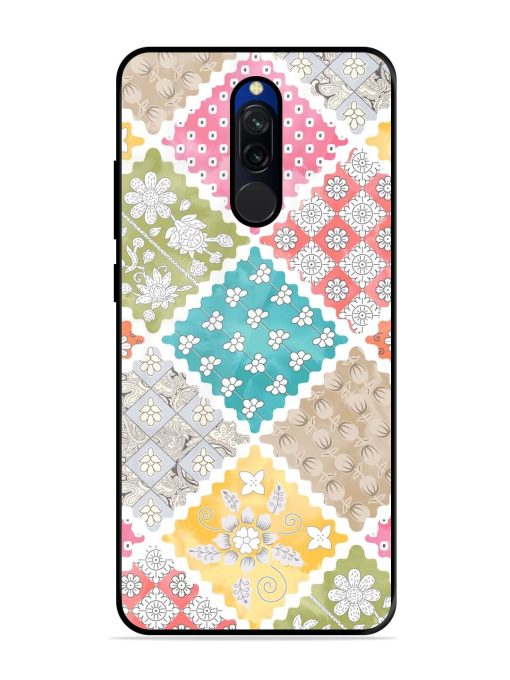 Patchwork Dreamscape Glossy Soft Edge Case for Xiaomi Redmi 8