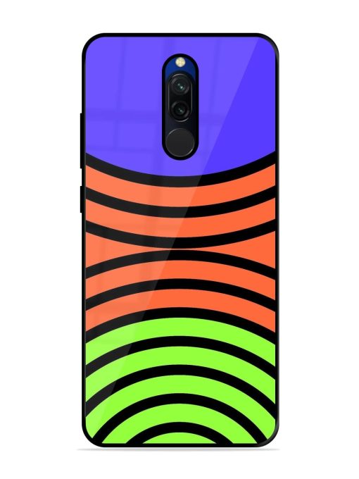 Psychedelic Stripe Symphony Glossy Soft Edge Case for Xiaomi Redmi 8