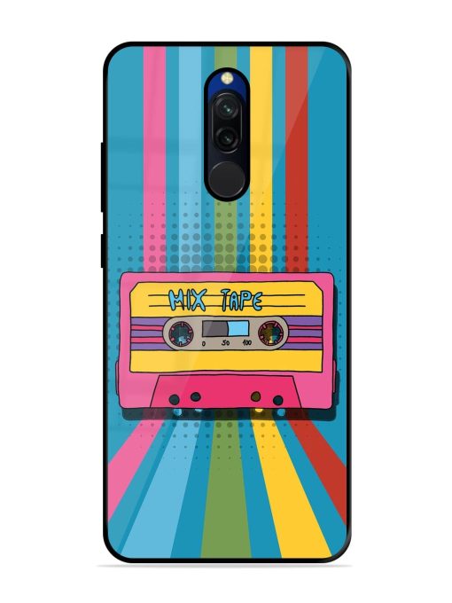 Retro Cassette Tapes Glossy Soft Edge Case for Xiaomi Redmi 8