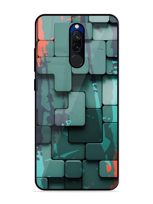 Abstract Geometric Mosaic Glossy Soft Edge Case for Xiaomi Redmi 8