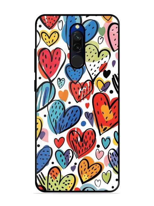 Heartfelt Harmony Glossy Soft Edge Case for Xiaomi Redmi 8