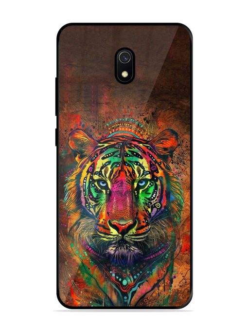 Cosmic Tiger Glossy Soft Edge Case for Xiaomi Redmi 8A Chachhi