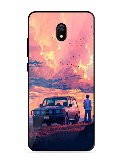 Solitude'S Horizon Glossy Soft Edge Case for Xiaomi Redmi 8A Chachhi