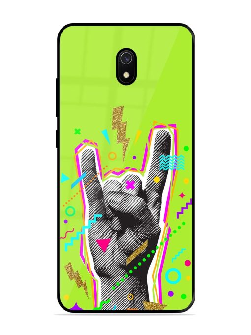 Neon Rock Glossy Soft Edge Case for Xiaomi Redmi 8A Chachhi