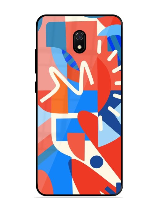 Abstract Harmony Glossy Soft Edge Case for Xiaomi Redmi 8A Chachhi