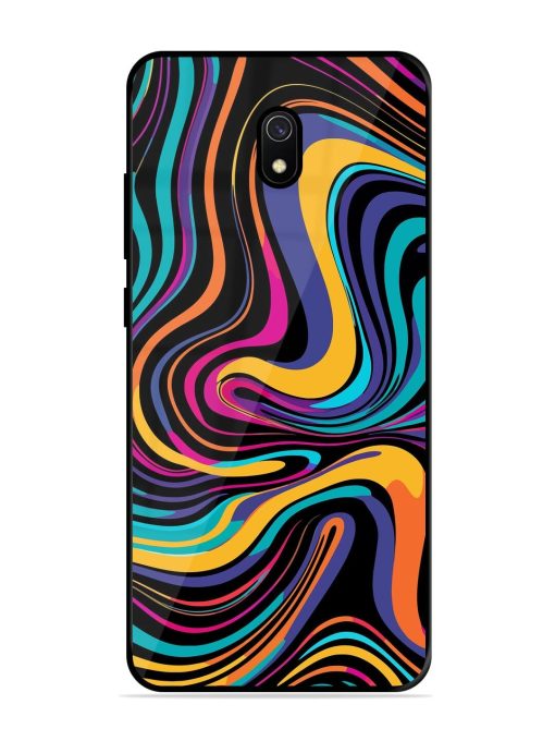 Psychedelic Swirl Glossy Soft Edge Case for Xiaomi Redmi 8A Chachhi