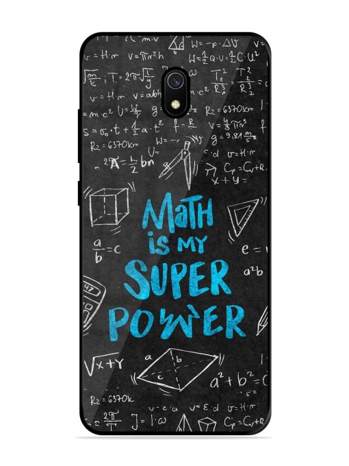 Math Magic Glossy Soft Edge Case for Xiaomi Redmi 8A Chachhi