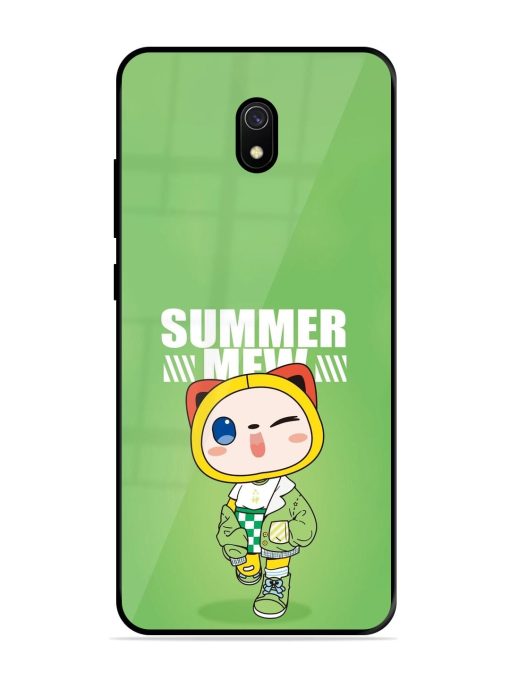 Purrfect Summer Glossy Soft Edge Case for Xiaomi Redmi 8A Chachhi