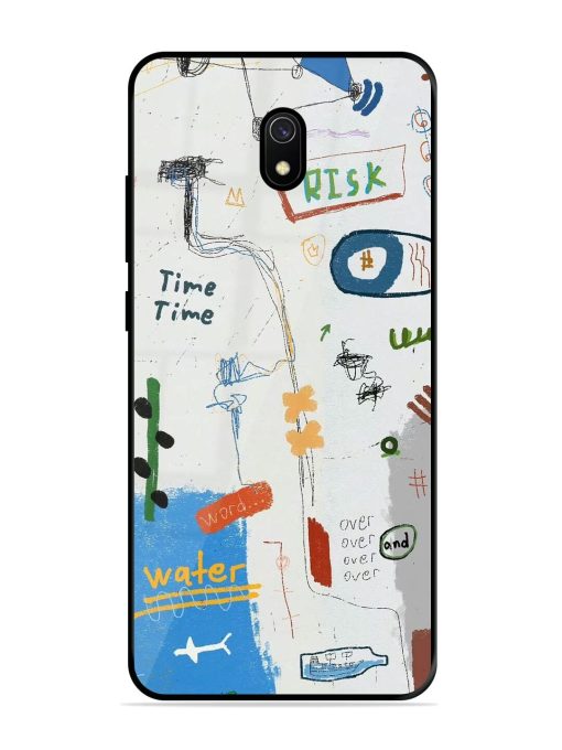 Mind Map Madness Glossy Soft Edge Case for Xiaomi Redmi 8A Chachhi