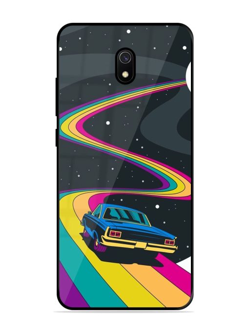 Rainbow Road Glossy Soft Edge Case for Xiaomi Redmi 8A Chachhi