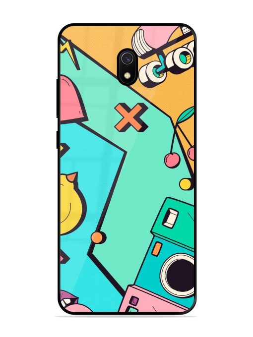 Retro Remix Glossy Soft Edge Case for Xiaomi Redmi 8A Chachhi