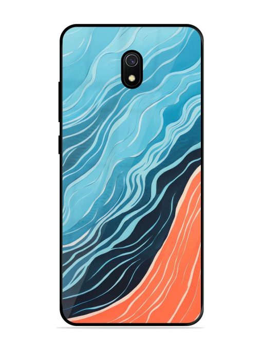 Oceanic Divide Glossy Soft Edge Case for Xiaomi Redmi 8A Chachhi