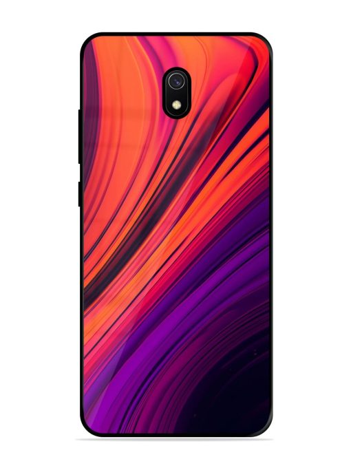 Crimson Curls Glossy Soft Edge Case for Xiaomi Redmi 8A Chachhi