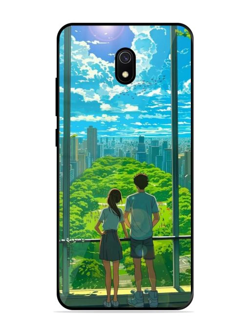 Cyberpunk Dreamscape Glossy Soft Edge Case for Xiaomi Redmi 8A Chachhi