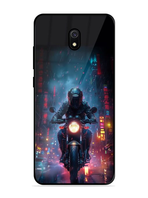 Neon Nights Glossy Soft Edge Case for Xiaomi Redmi 8A Chachhi