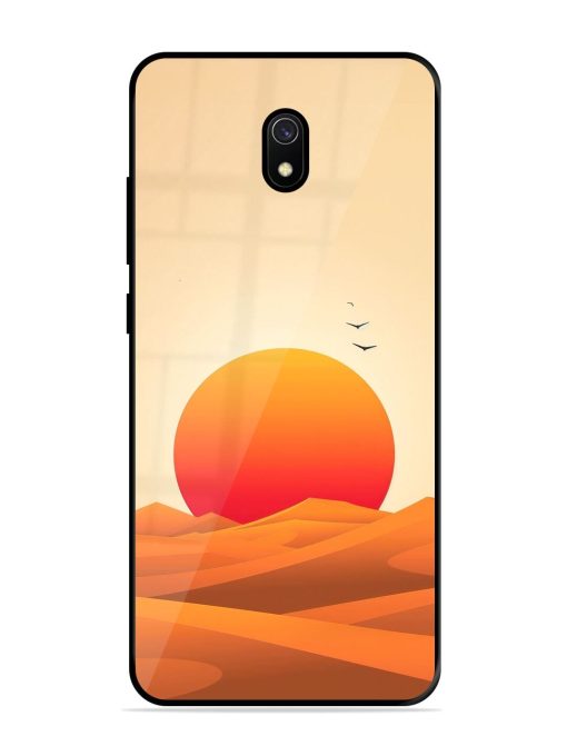 Desert Sunset Glossy Soft Edge Case for Xiaomi Redmi 8A Chachhi