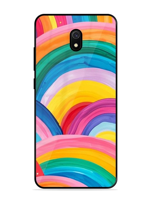 Rainbow Symphony Glossy Soft Edge Case for Xiaomi Redmi 8A Chachhi