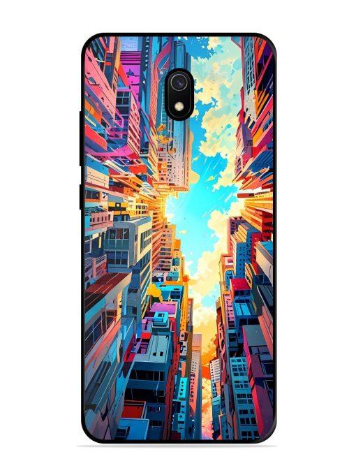 Skyward City Glossy Soft Edge Case for Xiaomi Redmi 8A Chachhi