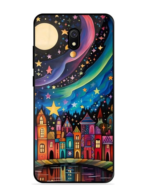 Starlit Village Glossy Soft Edge Case for Xiaomi Redmi 8A Chachhi