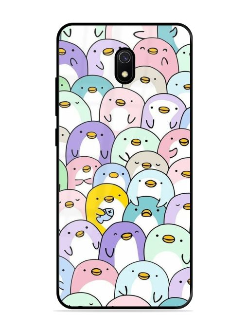 Penguin Party Glossy Soft Edge Case for Xiaomi Redmi 8A Chachhi