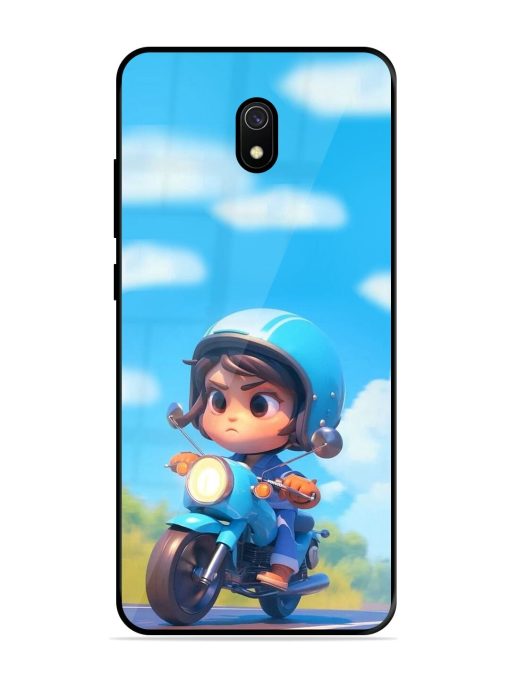 Little Rider Glossy Soft Edge Case for Xiaomi Redmi 8A Chachhi