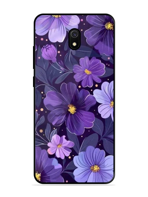 Purple Paradise Glossy Soft Edge Case for Xiaomi Redmi 8A Chachhi