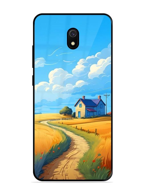 Countryside Cottage Glossy Soft Edge Case for Xiaomi Redmi 8A Chachhi