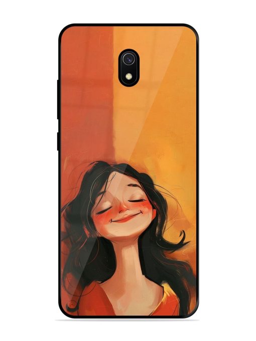 Neon Girl Glossy Soft Edge Case for Xiaomi Redmi 8A Chachhi