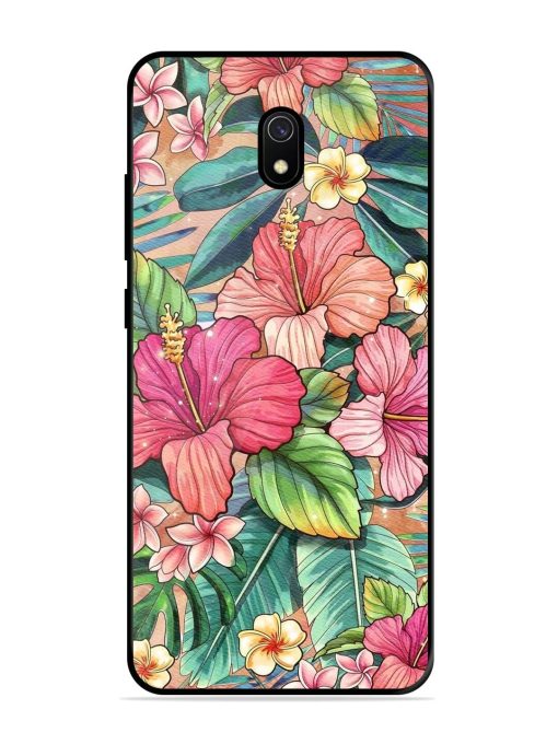 Tropical Tapestry Glossy Soft Edge Case for Xiaomi Redmi 8A Chachhi