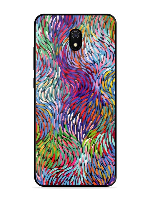 Vibrant Waves Glossy Soft Edge Case for Xiaomi Redmi 8A Chachhi