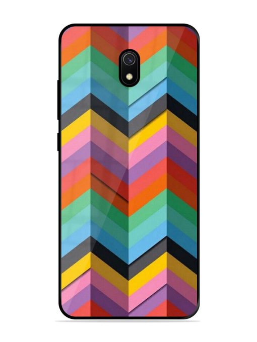 Colorful Zigzag Glossy Soft Edge Case for Xiaomi Redmi 8A Chachhi