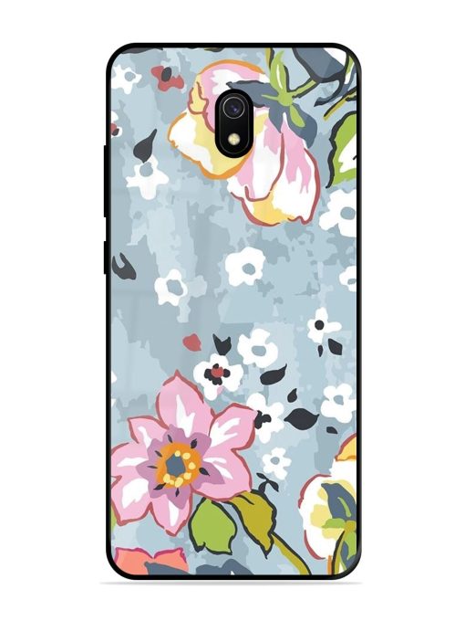 Floral Fantasy Glossy Soft Edge Case for Xiaomi Redmi 8A Chachhi