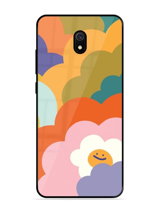 Happy Flower Power Glossy Soft Edge Case for Xiaomi Redmi 8A Chachhi