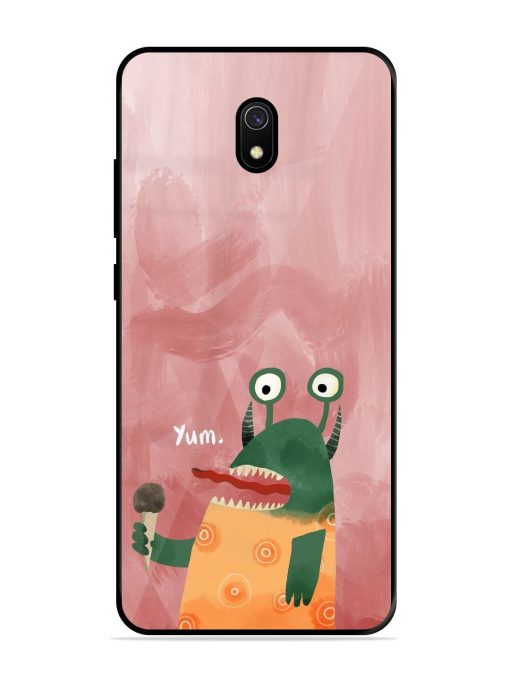 Hungry Monster Glossy Soft Edge Case for Xiaomi Redmi 8A Chachhi