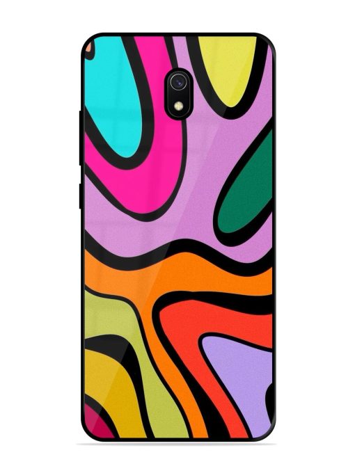 Groovy Swirls Glossy Soft Edge Case for Xiaomi Redmi 8A Chachhi