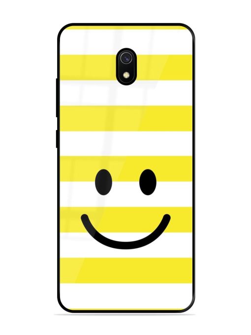 Smiling Stripes Glossy Soft Edge Case for Xiaomi Redmi 8A Chachhi