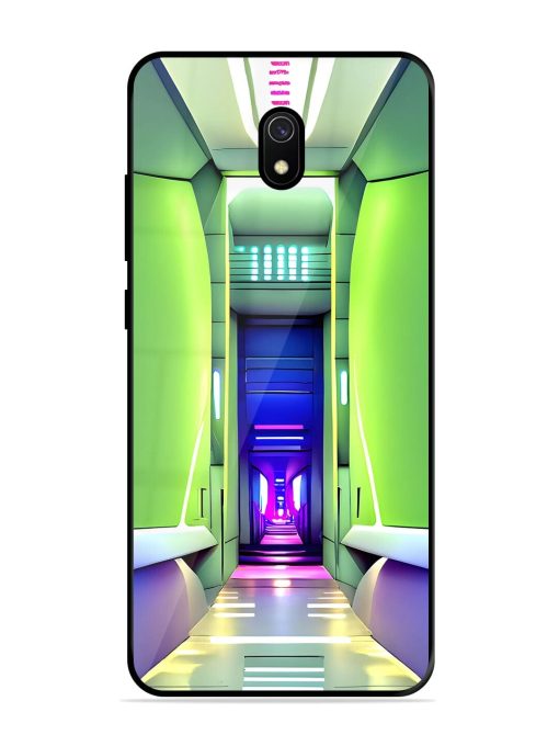 Neon Corridor Glossy Soft Edge Case for Xiaomi Redmi 8A Chachhi