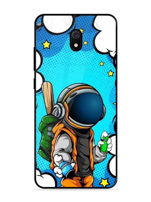 Space Graffiti Artist Glossy Soft Edge Case for Xiaomi Redmi 8A Chachhi