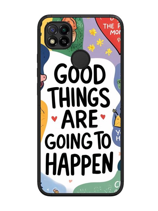 Uplifting Scribbles Glossy Soft Edge Case for Xiaomi Redmi 9 Chachhi