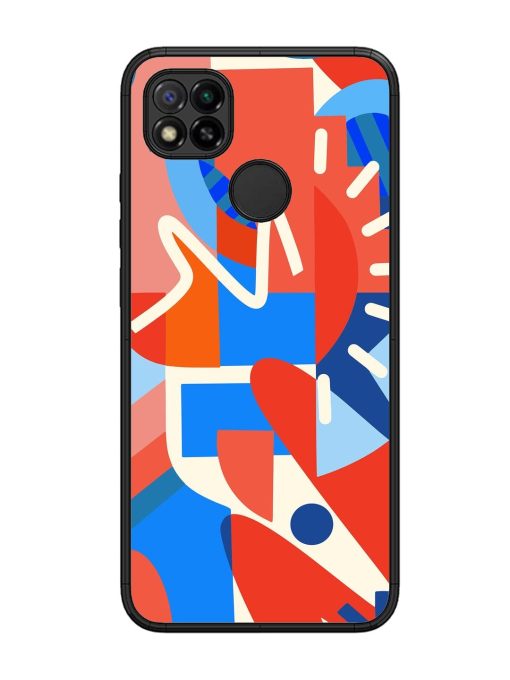 Abstract Harmony Glossy Soft Edge Case for Xiaomi Redmi 9 Chachhi