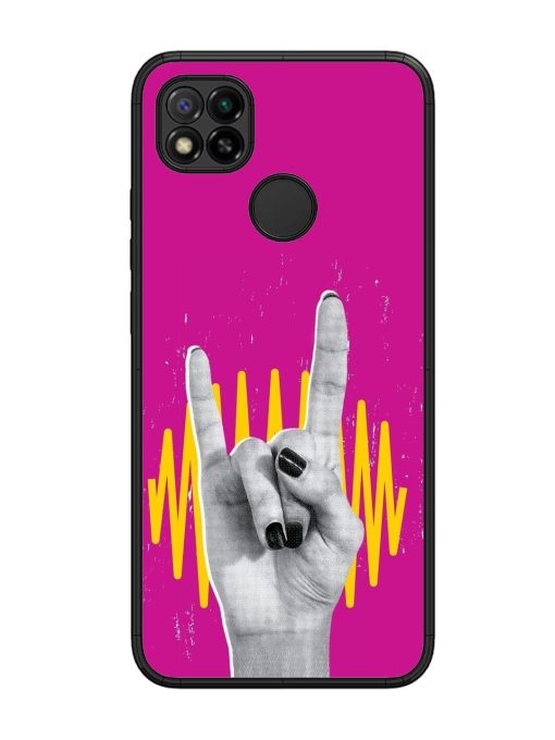 Rock Hand Glossy Soft Edge Case for Xiaomi Redmi 9 Chachhi