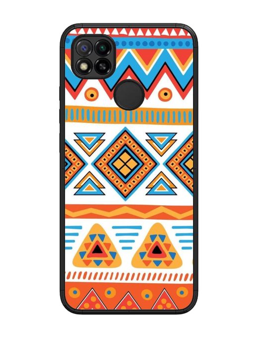 Vibrant Tribal Pattern Glossy Soft Edge Case for Xiaomi Redmi 9 Chachhi