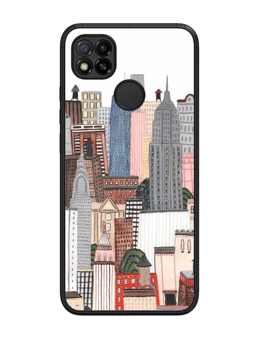 Cityscape Dreams Glossy Soft Edge Case for Xiaomi Redmi 9 Chachhi