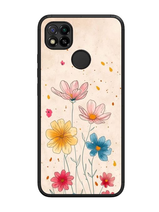 Delicate Bloom Glossy Soft Edge Case for Xiaomi Redmi 9 Chachhi